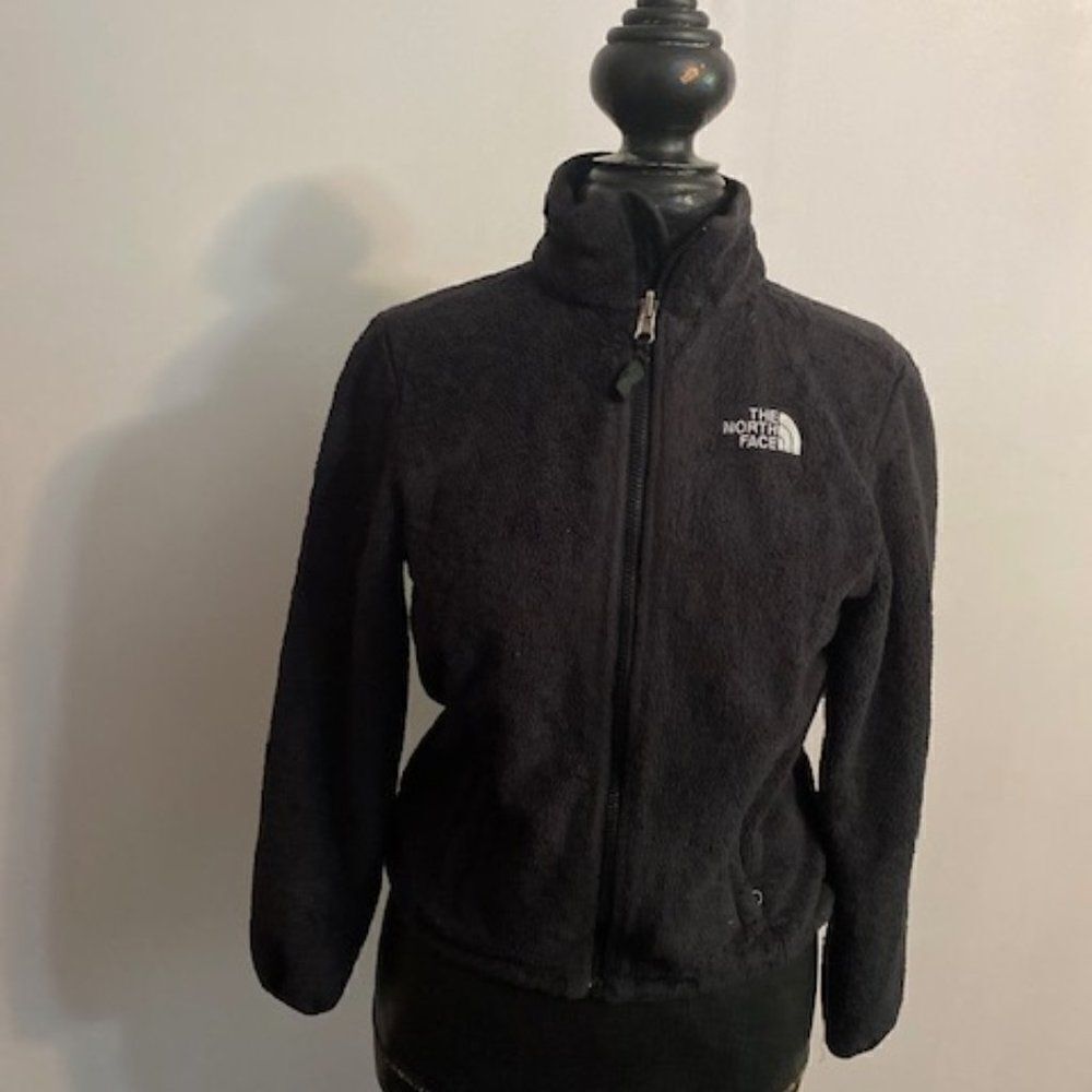 The North Face Black Fleece Zip front jacket, size XS